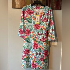 Hibiscus Stella parker VNeck Long Sleeve Mini Dress